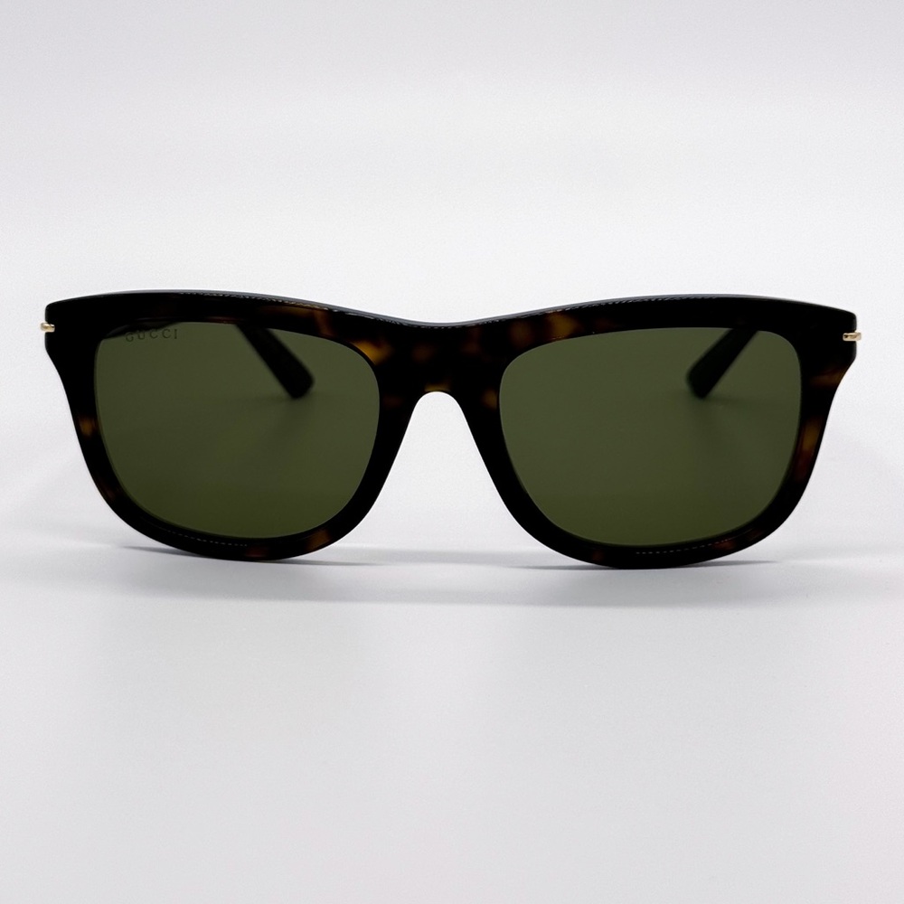 NEW GUCCI GG1444S 002 SQUARE HAVANA GREEN MEN SUNGLASSES GUCCI - Picture 4 of 9